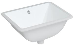 Chiuvetă de baie albă 47,5x35x19,5 cm, dreptunghiular, ceramică