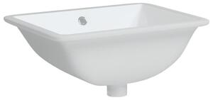 Chiuvetă de baie albă 47,5x35x19,5 cm, dreptunghiular, ceramică