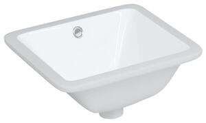 Chiuvetă de baie albă 36,5x32x15,5 cm, ovală, ceramică