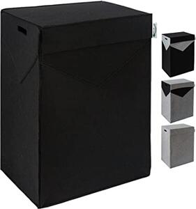 Coș de rufe din fetru 67x52x35cm negru