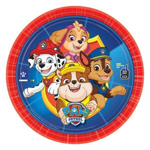 Farfurii de hârtie PawPatrol Patrula Cățelușilor 20 cm 8 buc