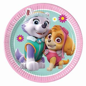 Farfurii de hârtie PawPatrol Patrula Cățelușilor Skye și Everest 20 cm 8 bucăți