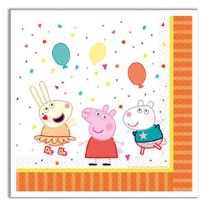 Șervețele de hârtie Peppa Pig 33x33cm 16 bucăți