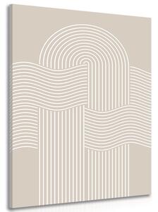 Tablou curcubeu de nisip modern Mid-Century