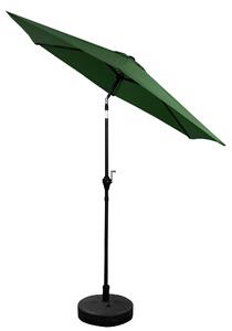 Aga Umbrelă de grădină înclinabilă 250 cm Verde închis