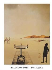 Imprimare de artă Salvador Dali - Sun Table, Salvador Dalí, (50 x 70 cm)