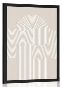 Poster curcubeu de nisip modern Mid-Century