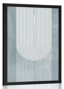 Poster curcubeu boho Mid-Century