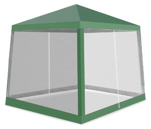 Aga Foișor de grădină cu plasă împotriva țânțarilor 2,4x3 m Verde
