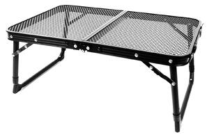 Aga Masă de camping pliabilă 60x40x25/33 cm Negru