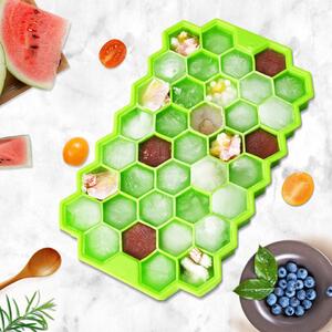 Forma cuburi de gheata Fagure Hexagon din silicon - potrivita si pentru uz profesional, Verde