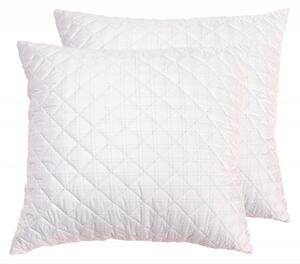 Set 2 perne matlasate Somnart, 70x70 cm, microfibra cu fibre de carbon
