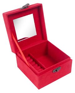 Aga Cutie de bijuterii 12,2x12,2x8,5 cm Roșie
