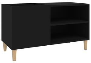 Dulap pentru discuri, negru, 84,5x38x48 cm, lemn prelucrat