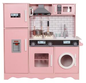 Aga4Kids Bucătărie din lemn pentru copii MR6160 Roz