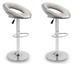 Aga 2x Scaun de bar MR2043 Gri
