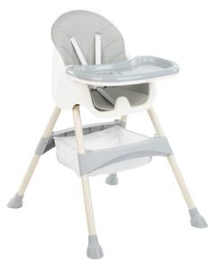 Aga4Kids Scaun de masă pentru copii Gri