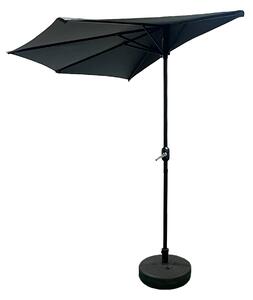 Umbrelă de soare semicirculară Aga CLASSIC 270 cm Gri închis