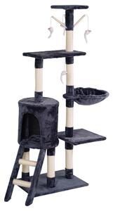 Aga Ansamblu de joacă pentru pisici 47x35x136 cm Gri închis