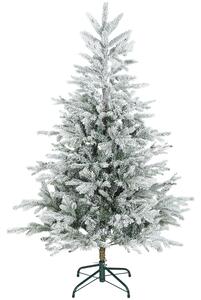 HOMCOM Pom de Crăciun înzăpezit 150 cm cu Bază Metalică Pliabilă | Aosom Romania