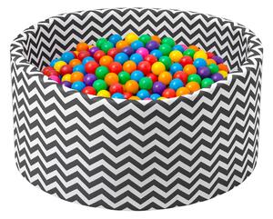Piscină uscată Aga 90x40 cm cu bile ZigZag