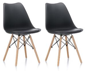 Aga 2x Scaun de masă MR2035 Negru