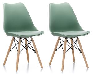 Aga 2x Scaun de masă MR2035 Verde
