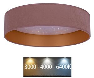 Plafonieră LED VELVET STAR LED/24W/230V d. 40 cm roz/aurie Brilagi