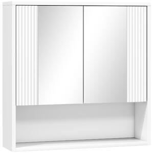 HOMCOM，Dulap de Baie Suspendat, Uși Soft-close, Raft Reglabil，60 x 16 x 60 cm，Alb | Aosom Romania