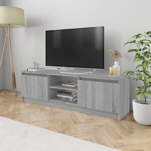 Comodă TV, sonoma gri, 120x30x35,5 cm, lemn prelucrat