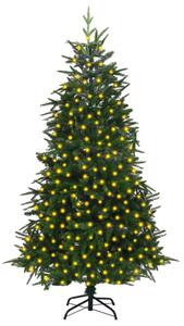 Brad de Crăciun artificial pre-iluminat, verde, 240 cm, PVC&PE