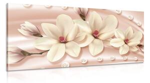 Tablou magnolie de lux cu perle
