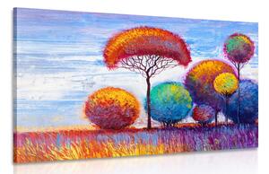 Tablou pădure de toamnă