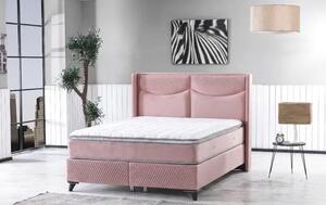 Set Pat tapitat Zara cu saltea inclusa Hiperia 160*200
