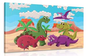 Tablou lumea dinozaurilor