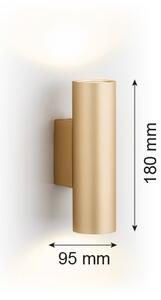 Aplică MITOS PLUS 2xGU10/5W/230V auriu Argon 7178