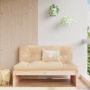 Canapea de mijloc de grădină, 120x80 cm, lemn masiv pin