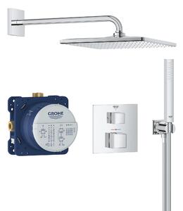 Grohe Precision Cube set de duș ascuns cu termostat cu duș de ploaie crom 34879000