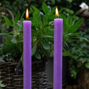 Bolsius Lumânări de masă Shine, 16 buc., violet vibrant, 27 cm 103667993255