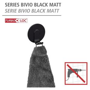Cârlige negru-mat 2 buc. autoadezive din metal Bivio – Wenko