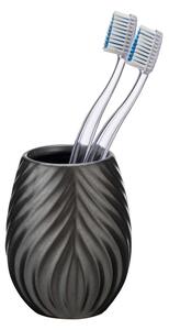 Suport pentru periuța de dinți gri antracit din ceramică Idro – Wenko