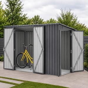 Căsuță de grădină pentru unelte Avenberg, 2,43 × 1,12 m, antracit