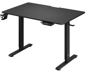 Deuba Birou de birou reglabil pe inaltime negru-110x60x118 cm