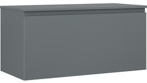 Mexen Orio, Dulap baie 100 cm cu blat, 1 sertar, grafit mat, 91A10-10047-1-BFC66