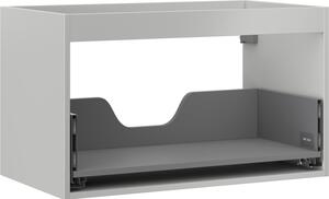 Mexen Box-A, dulap suspendat 80 cm, 1 sertar, gri mat, 91AX0-0800-470-1-62