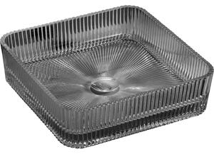 Mexen Nira, lavoar de blat din sticlă 39 × 39 cm, negru, 24203970
