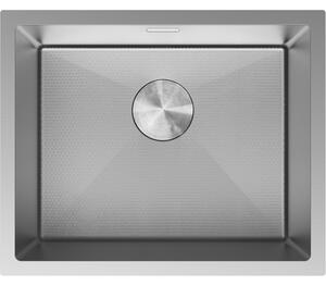 Chiuvetă Mexen Trixo, din oțel inoxidabil cu 1 cuvă, 540 x 440 mm, oțel periat, model fagure, 6414541000-01HC
