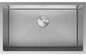 Chiuvetă Mexen Trixo din oțel inoxidabil cu 1 cuvă, 750 x 440 mm, oțel periat, model fagure, 6415751000-01HC