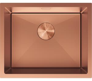 Chiuvetă Mexen Trixo, din oțel inoxidabil cu 1 cuvă, 540 x 440 mm, cupru periat, 6414541000-65