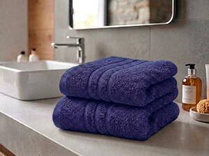 Prosop CONFORT 50 x 100 cm albastru inchis, 100% bumbac